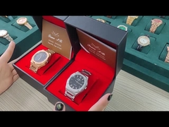 사파이어 크리스탈 자동 기계 시계 다이아 42.5mm 남성용